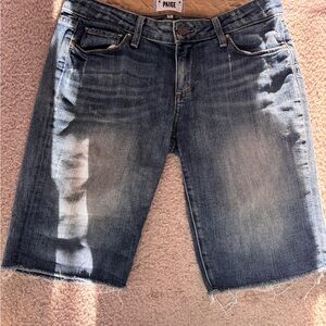 PAIGE Blue Denim Shorts